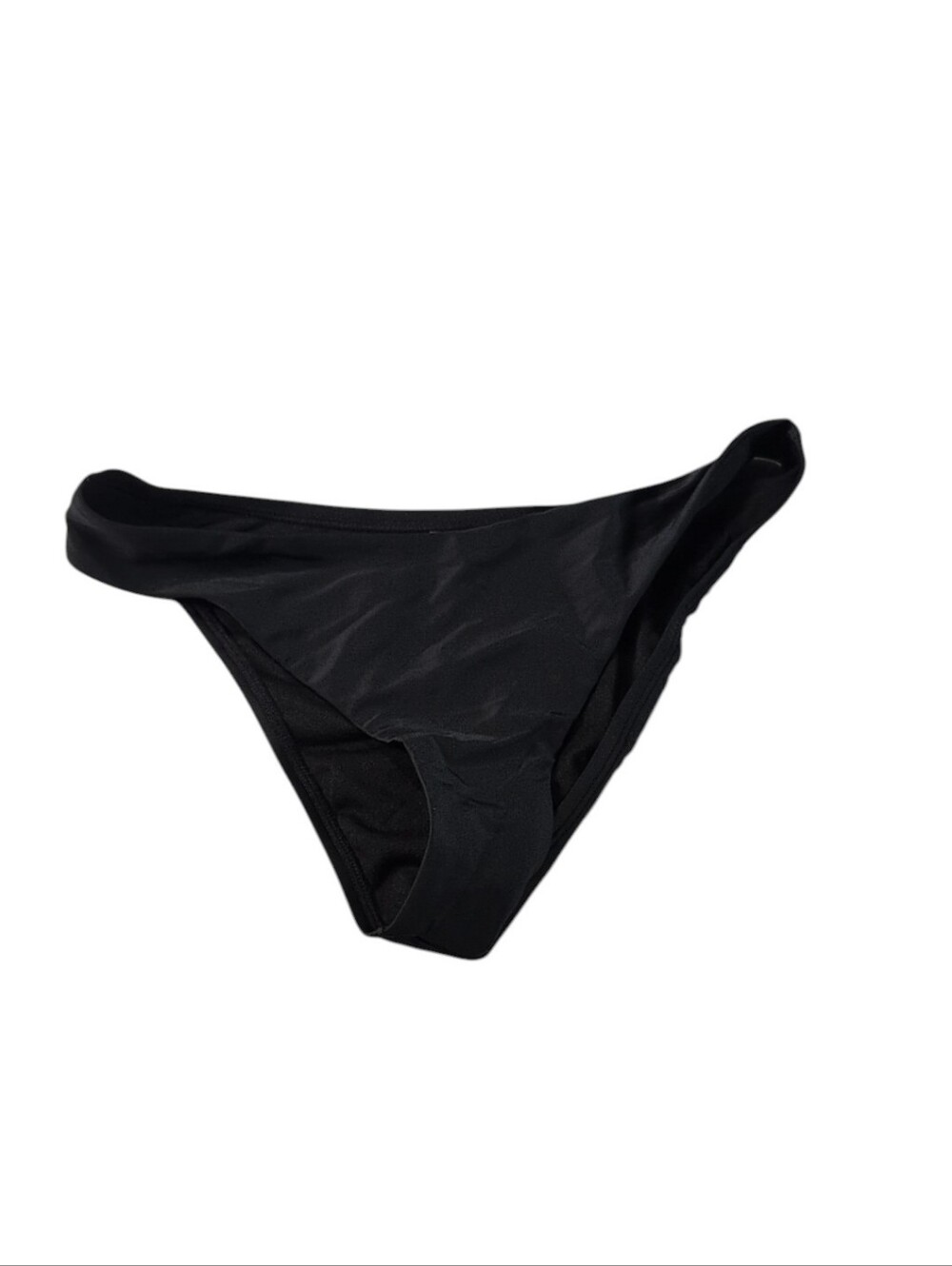 Shade & Shore Black Low Rise High Leg Cheeky Bikini Bottom Size Medium